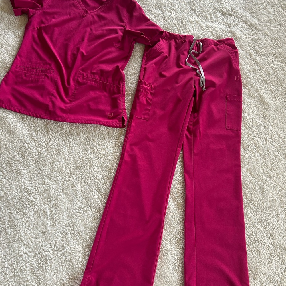 Urbane Women's Bold Pink scrub pants